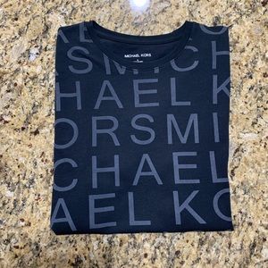 MICHAEL KORS Men’s Black Logo Tee